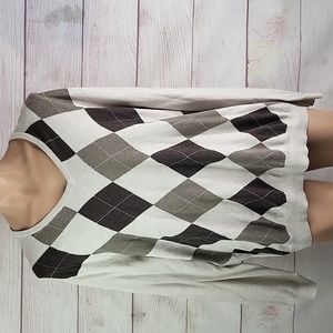 Merona men's argyle V neck sweater sz XXL
